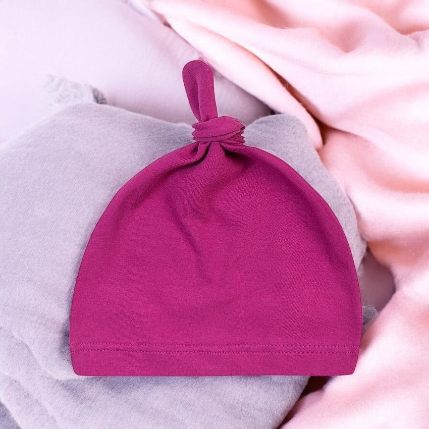 Gemütlich & süß! Weiche Knotenmütze für Neugeborene 🧢💖