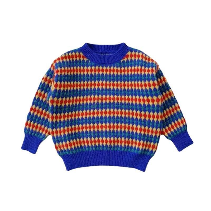 Rainbow Stripes Pullover Sweater - Babyzy