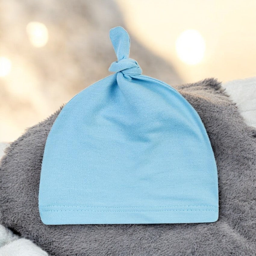 Gemütlich & süß! Weiche Knotenmütze für Neugeborene 🧢💖