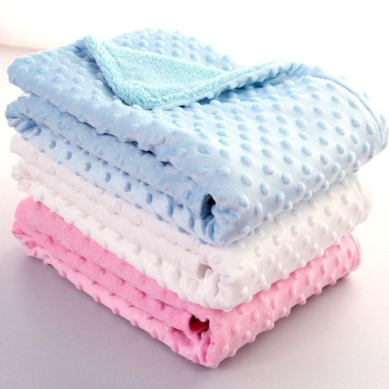 Ultra-Soft Polar Dot Baby Blanket – Cozy Comfort for Newborns - Babyzy