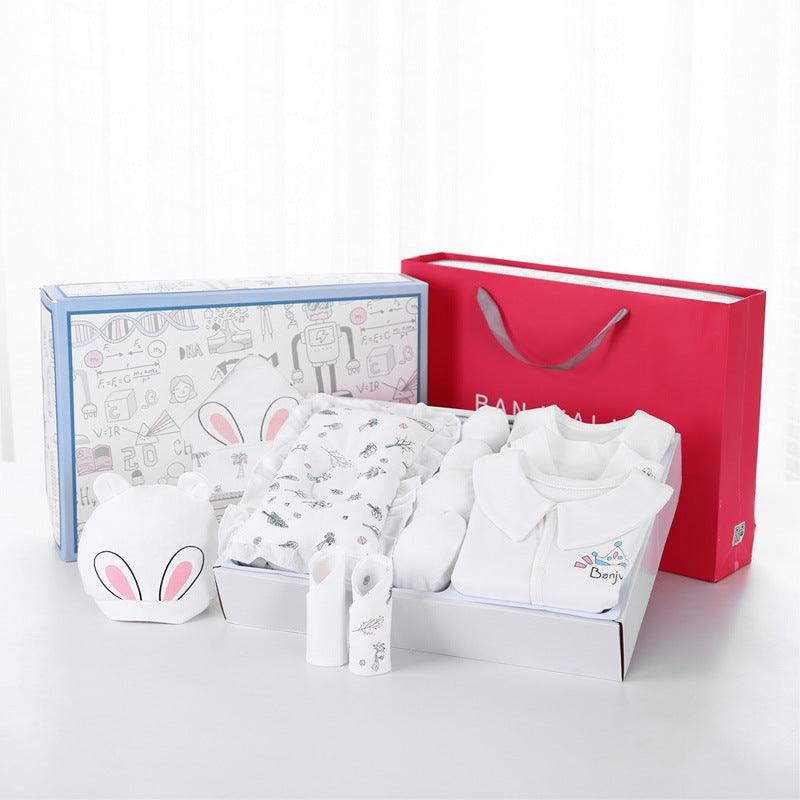 🎁 Bundle of Joy – Premium Newborn Gift Box Set (Soft Cotton Essentials) - Babyzy