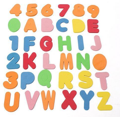 36PCS Letters Numbers Kids Baby Toy Early Educational Toy Tool Bath Toy - Babyzy