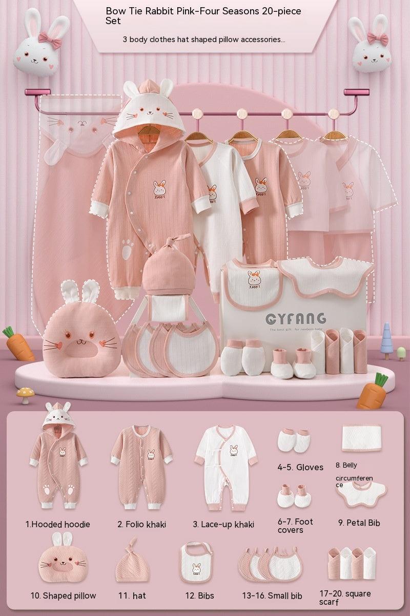 🍼 Pure Beginnings – Minimalist Newborn Gift Set (Soft Cotton Essentials) - Babyzy
