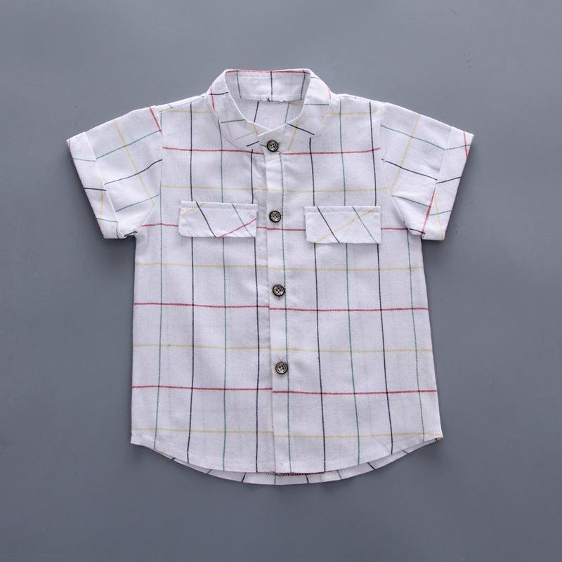 Cool and Classic – 2-Piece Short Sleeve Shirt and Shorts Set for Boys - Babyzy