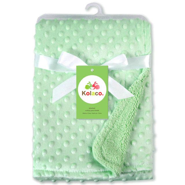 Ultra-Soft Polar Dot Baby Blanket – Cozy Comfort for Newborns - Babyzy