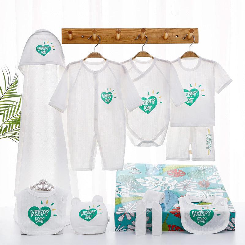 🌞 Breezy Beginnings – Summer Lightweight Newborn Gift Set (Cotton Essentials) - Babyzy