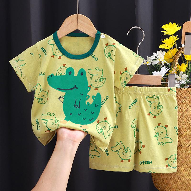 ☀️ Play All Day Set – 100% Cotton Short-Sleeved T-Shirt & Shorts for Kids - Babyzy