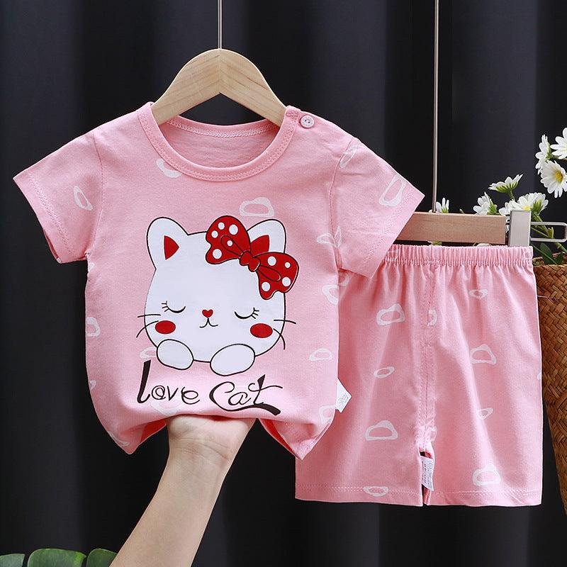 Everyday Essentials – 2-Piece Cotton T-Shirt & Shorts Set for Kids - Babyzy