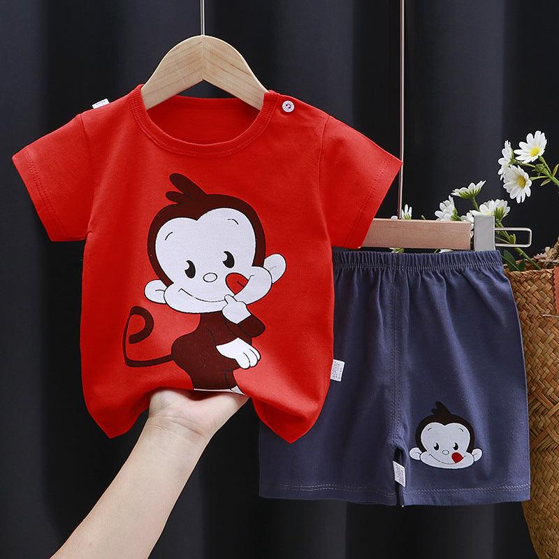 Everyday Essentials – 2-Piece Cotton T-Shirt & Shorts Set for Kids - Babyzy
