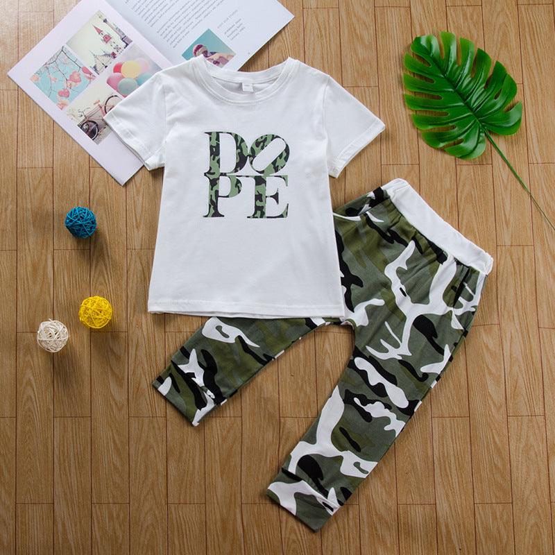 Children's Summer Boys' Camouflage Trousers - Babyzy