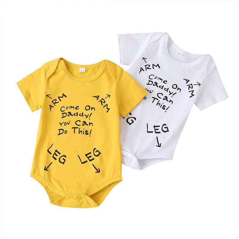 Chic Cotton Romper – Funny Comfort for Your Newborn - Babyzy