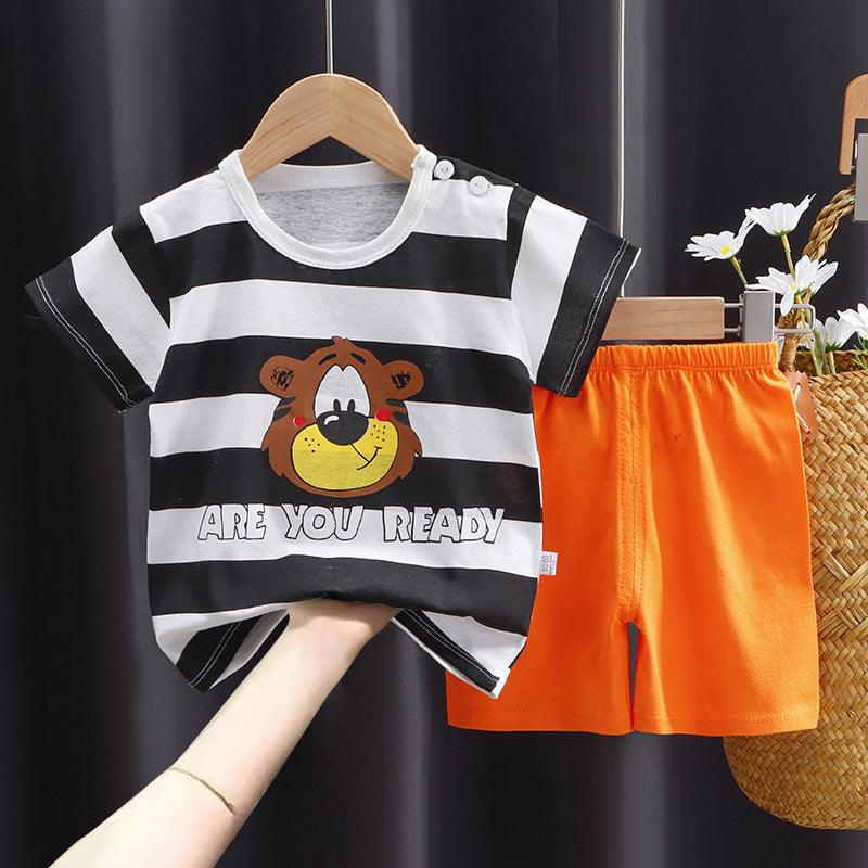 ☀️ Play All Day Set – 100% Cotton Short-Sleeved T-Shirt & Shorts for Kids - Babyzy