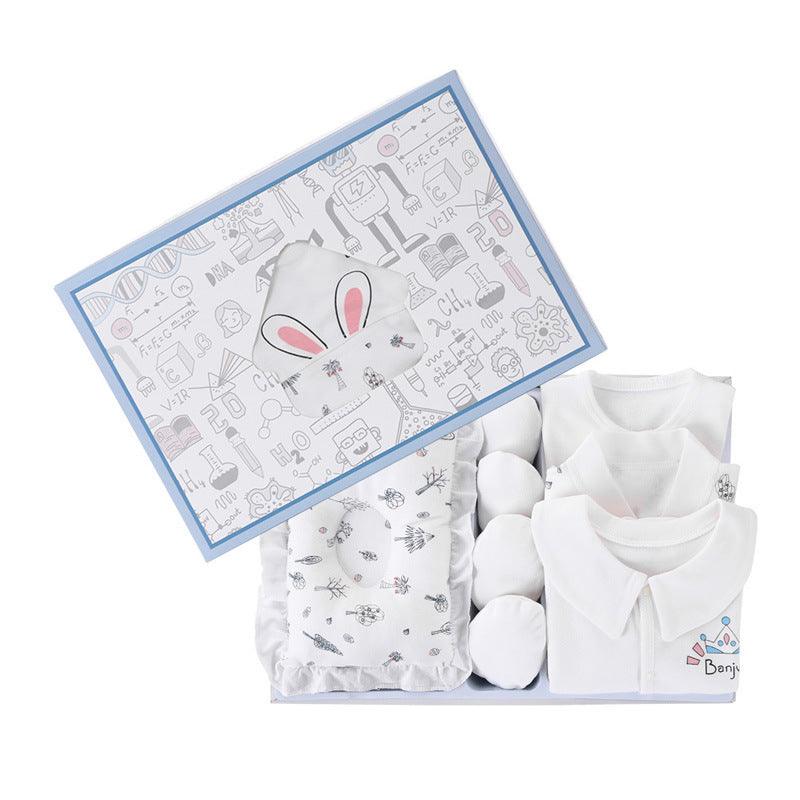 🎁 Bundle of Joy – Premium Newborn Gift Box Set (Soft Cotton Essentials) - Babyzy