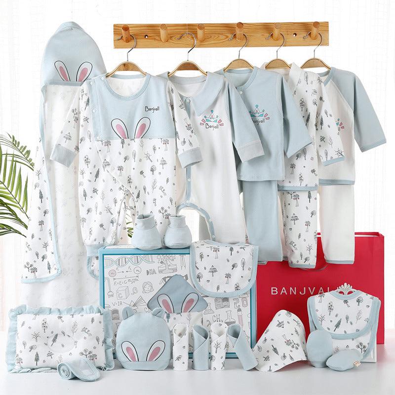 🎁 Bundle of Joy – Premium Newborn Gift Box Set (Soft Cotton Essentials) - Babyzy