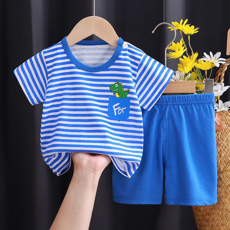 ☀️ Play All Day Set – 100% Cotton Short-Sleeved T-Shirt & Shorts for Kids - Babyzy
