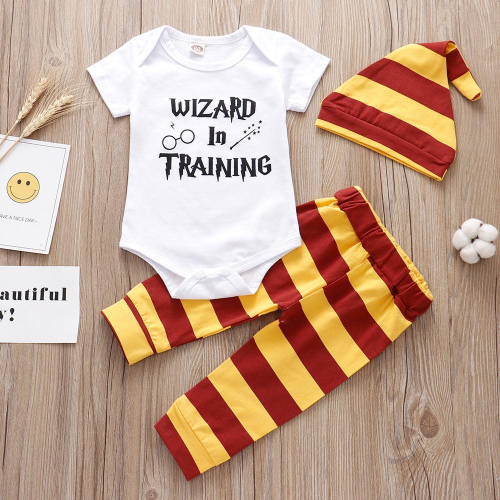 The Wizard Has Arrived – Magical 3-Piece Baby Outfit Set - Babyzy