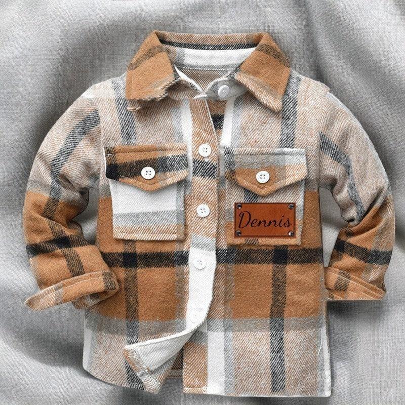 Little Lumberjack – Soft Patchwork Flannel Checkered Shirt for Kids