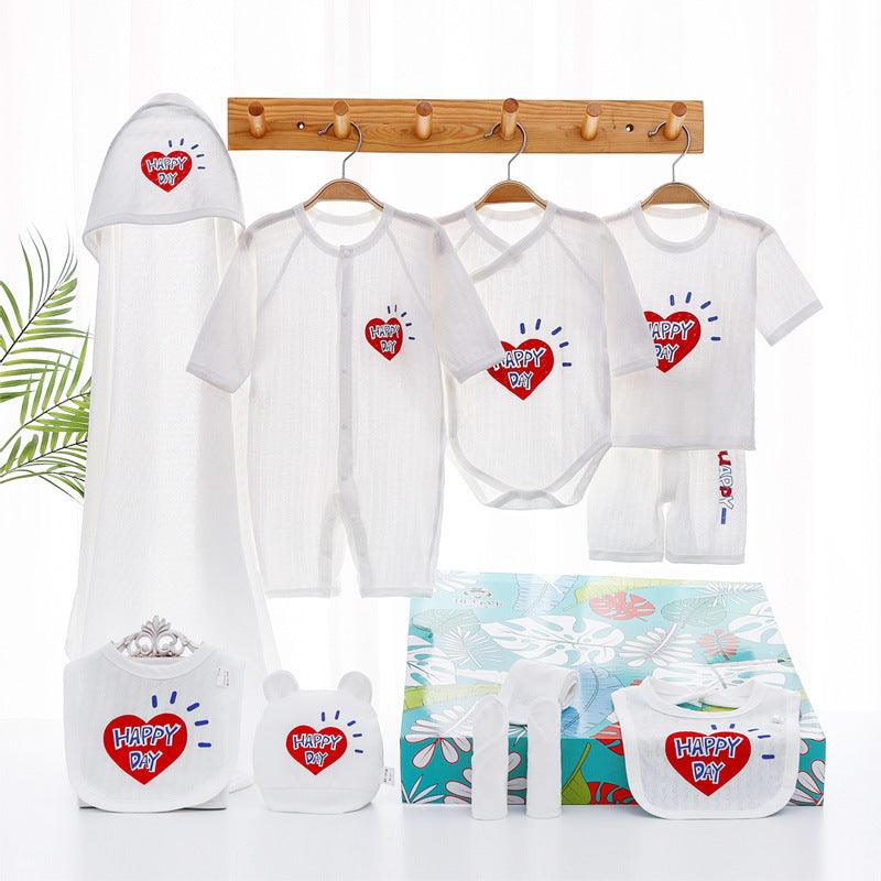 🌞 Breezy Beginnings – Summer Lightweight Newborn Gift Set (Cotton Essentials) - Babyzy