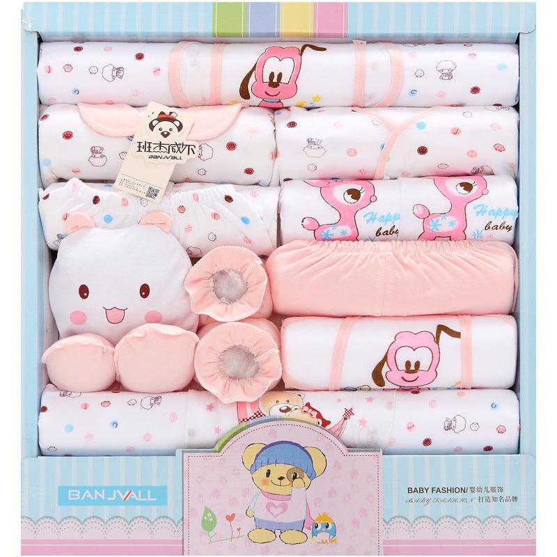🎁 Ultimate Welcome Home Set – 18-Piece Cotton Newborn Essentials Gift Box - Babyzy