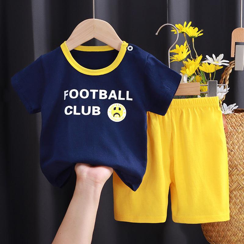 ☀️ Play All Day Set – 100% Cotton Short-Sleeved T-Shirt & Shorts for Kids - Babyzy