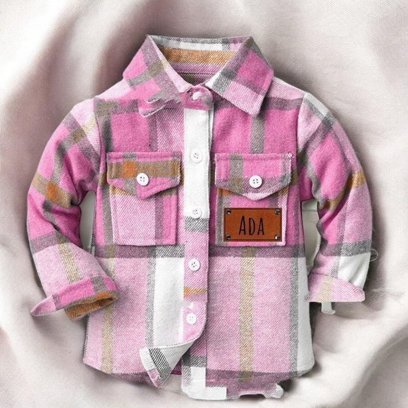 Little Lumberjack – Soft Patchwork Flannel Checkered Shirt for Kids