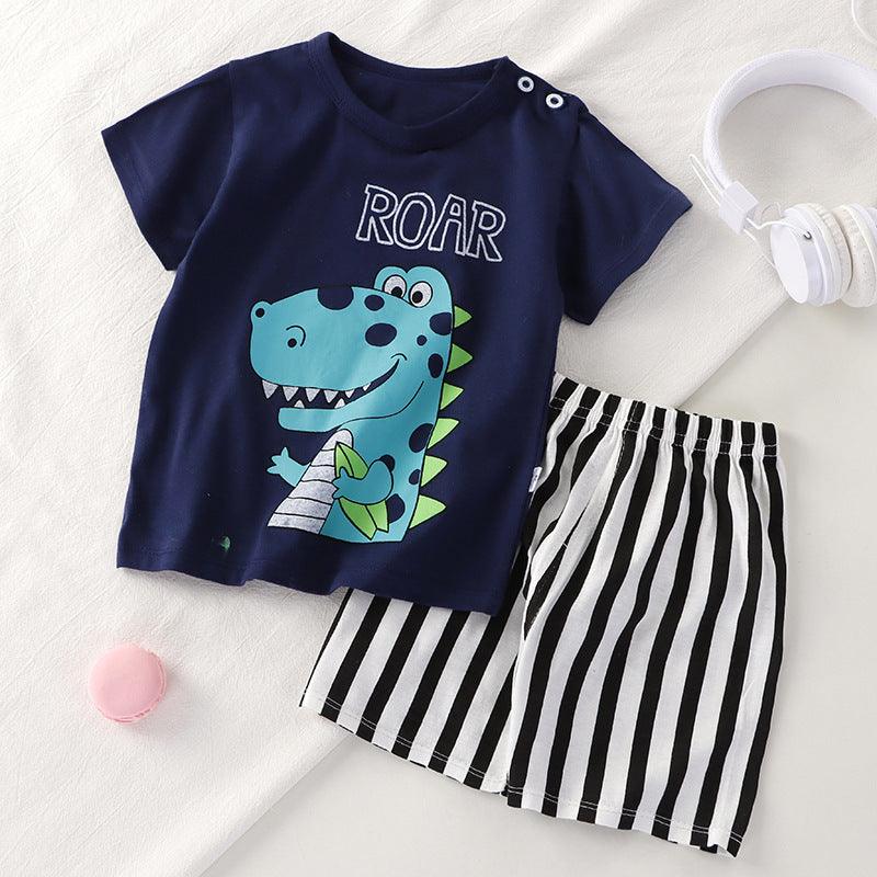 ☀️ Play All Day Set – 100% Cotton Short-Sleeved T-Shirt & Shorts for Kids - Babyzy