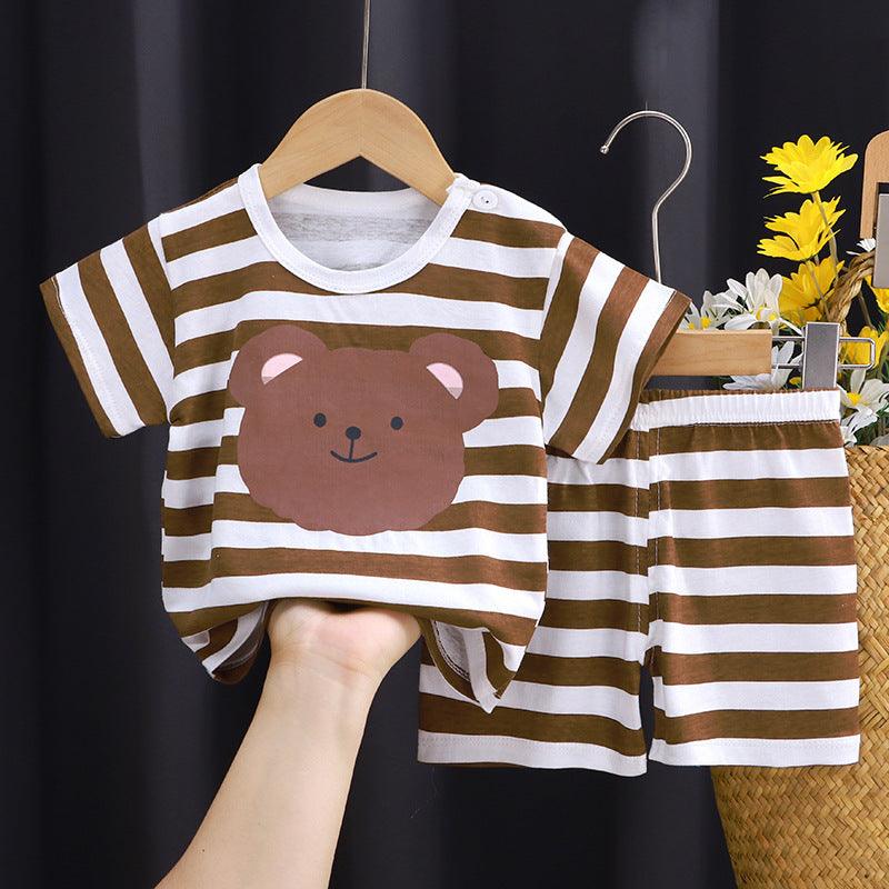 ☀️ Play All Day Set – 100% Cotton Short-Sleeved T-Shirt & Shorts for Kids - Babyzy