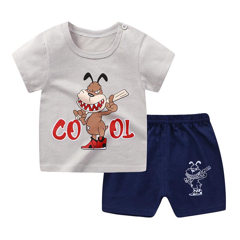 ☀️ Play All Day Set – 100% Cotton Short-Sleeved T-Shirt & Shorts for Kids - Babyzy