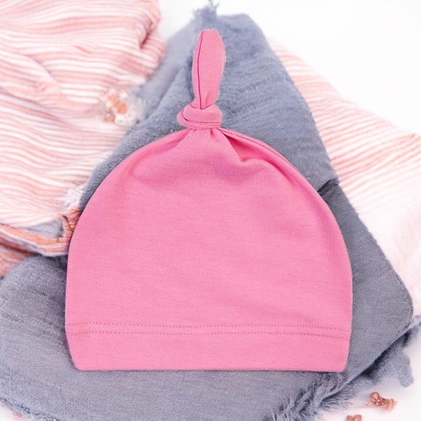 Gemütlich & süß! Weiche Knotenmütze für Neugeborene 🧢💖