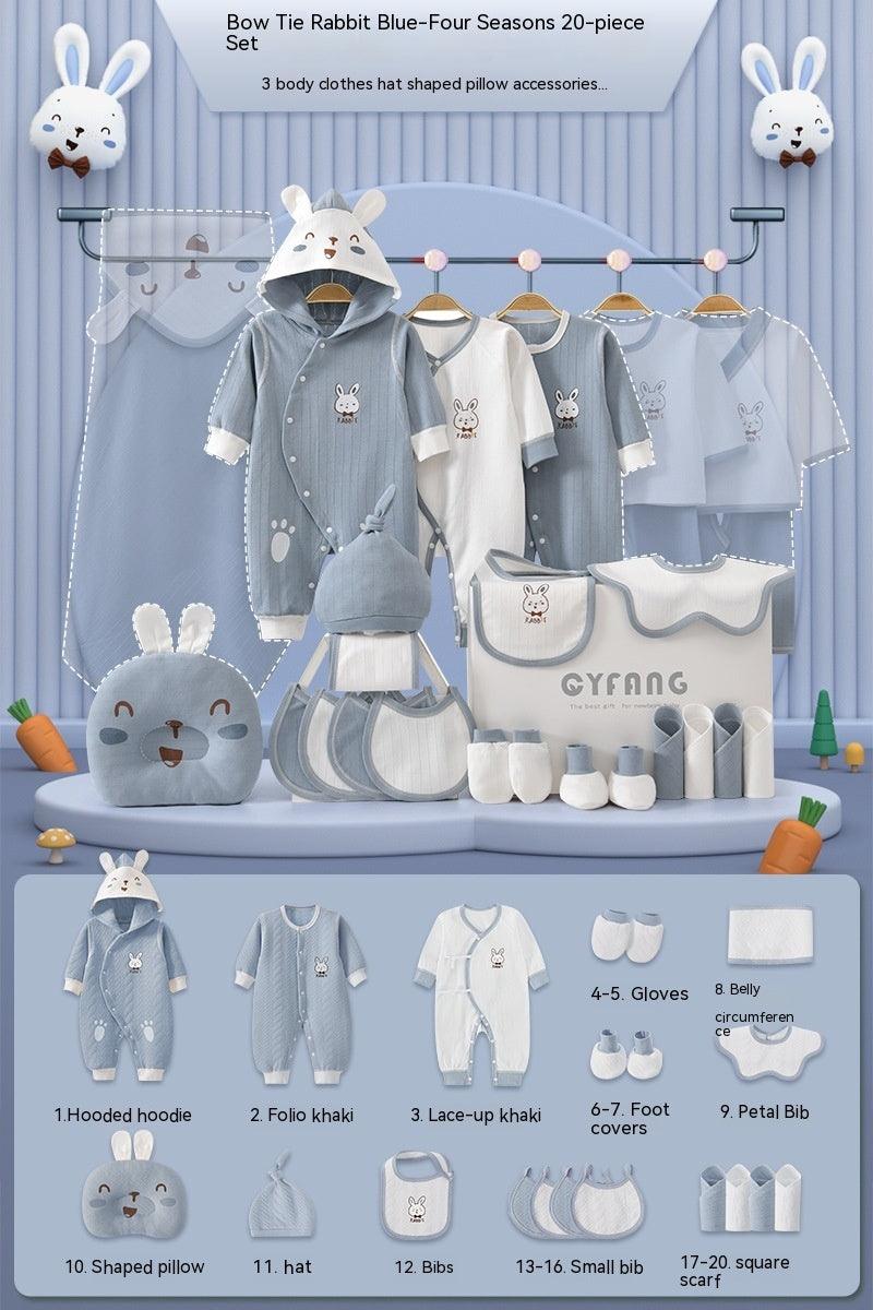 🍼 Pure Beginnings – Minimalist Newborn Gift Set (Soft Cotton Essentials) - Babyzy