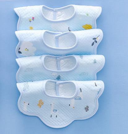 Stay Dry & Comfy! Waterproof Cotton Baby Bib / Drool Towel 💧👶 - Babyzy