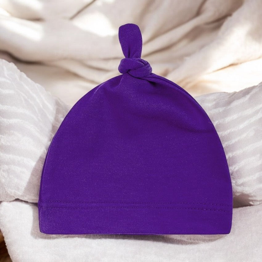 Gemütlich & süß! Weiche Knotenmütze für Neugeborene 🧢💖