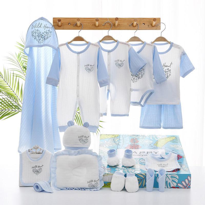 🌞 Breezy Beginnings – Summer Lightweight Newborn Gift Set (Cotton Essentials) - Babyzy