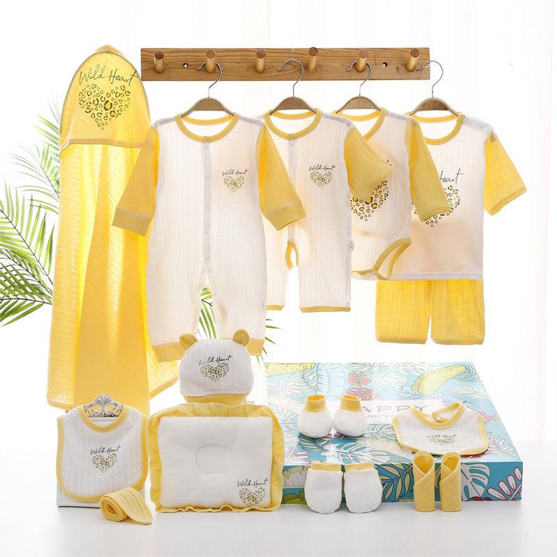 🌞 Breezy Beginnings – Summer Lightweight Newborn Gift Set (Cotton Essentials) - Babyzy