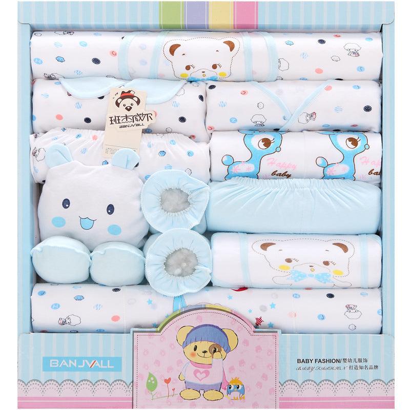 🎁 Ultimate Welcome Home Set – 18-Piece Cotton Newborn Essentials Gift Box - Babyzy