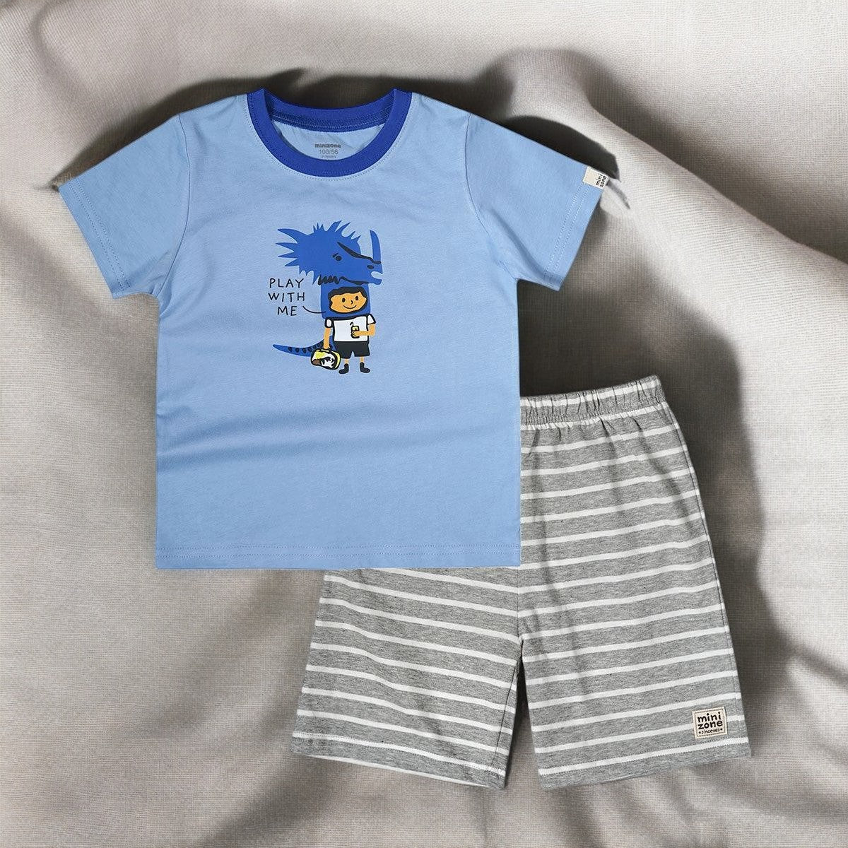 Match & Chill – Cotton Short-Sleeved Lounge Set for Parents & Baby