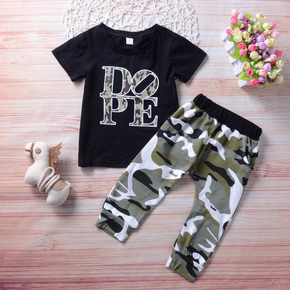 Children's Summer Boys' Camouflage Trousers - Babyzy