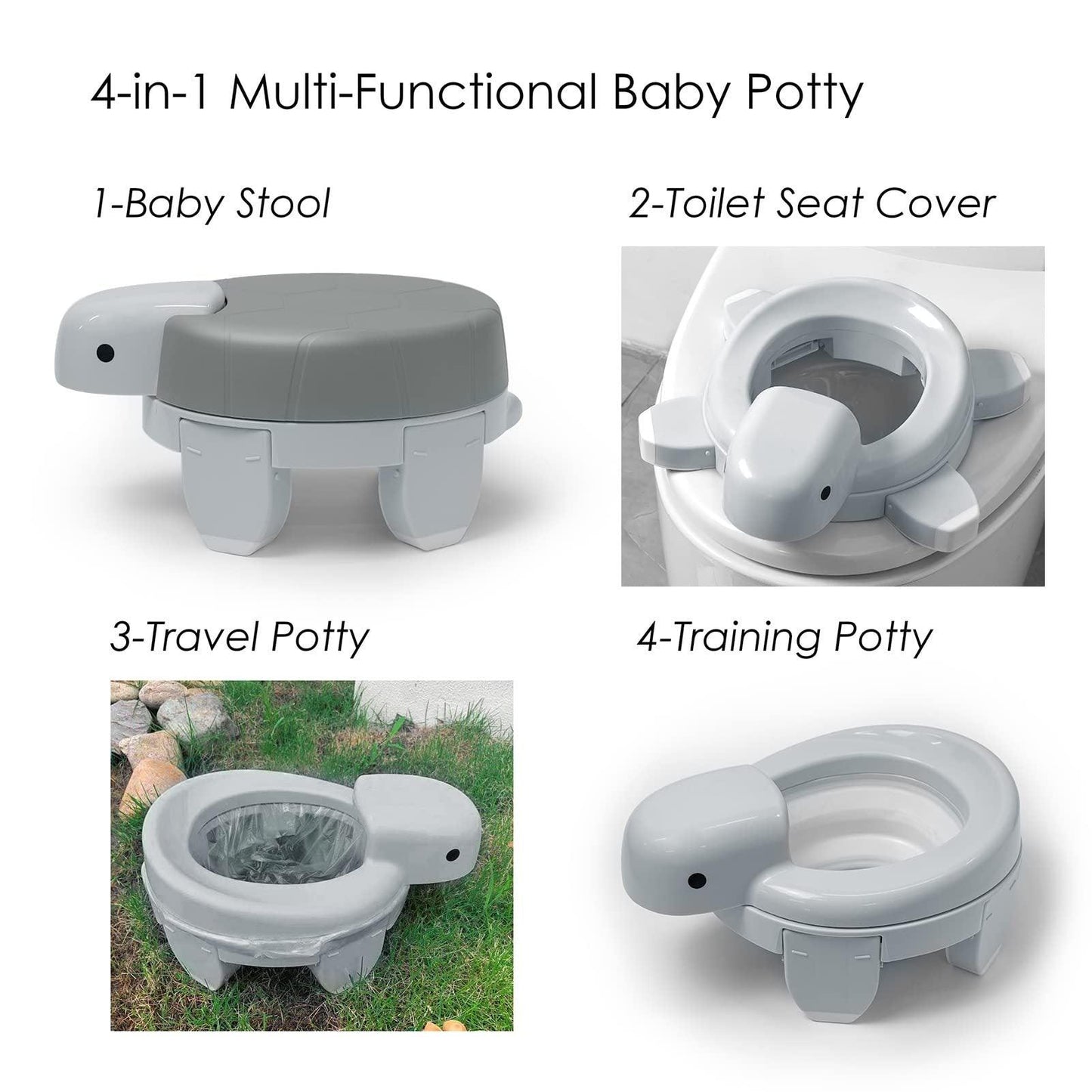 Portable and Folding Travel Potty 4-in-1 - Babyzy