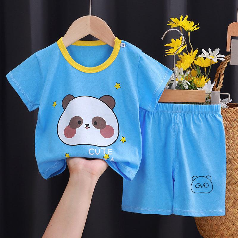 ☀️ Play All Day Set – 100% Cotton Short-Sleeved T-Shirt & Shorts for Kids - Babyzy