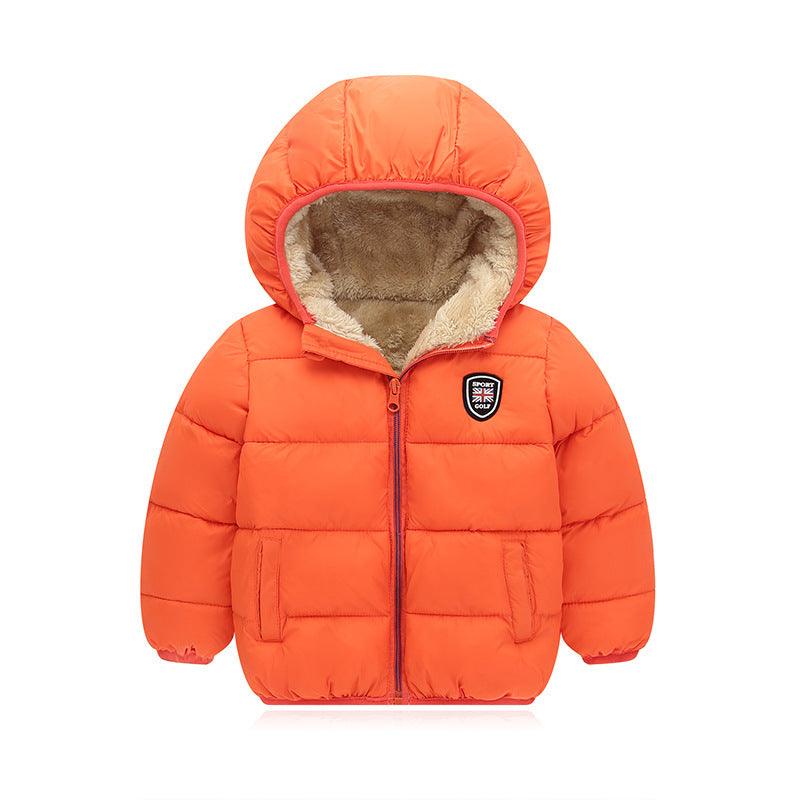 Children's hooded and down padded jacket - Babyzy