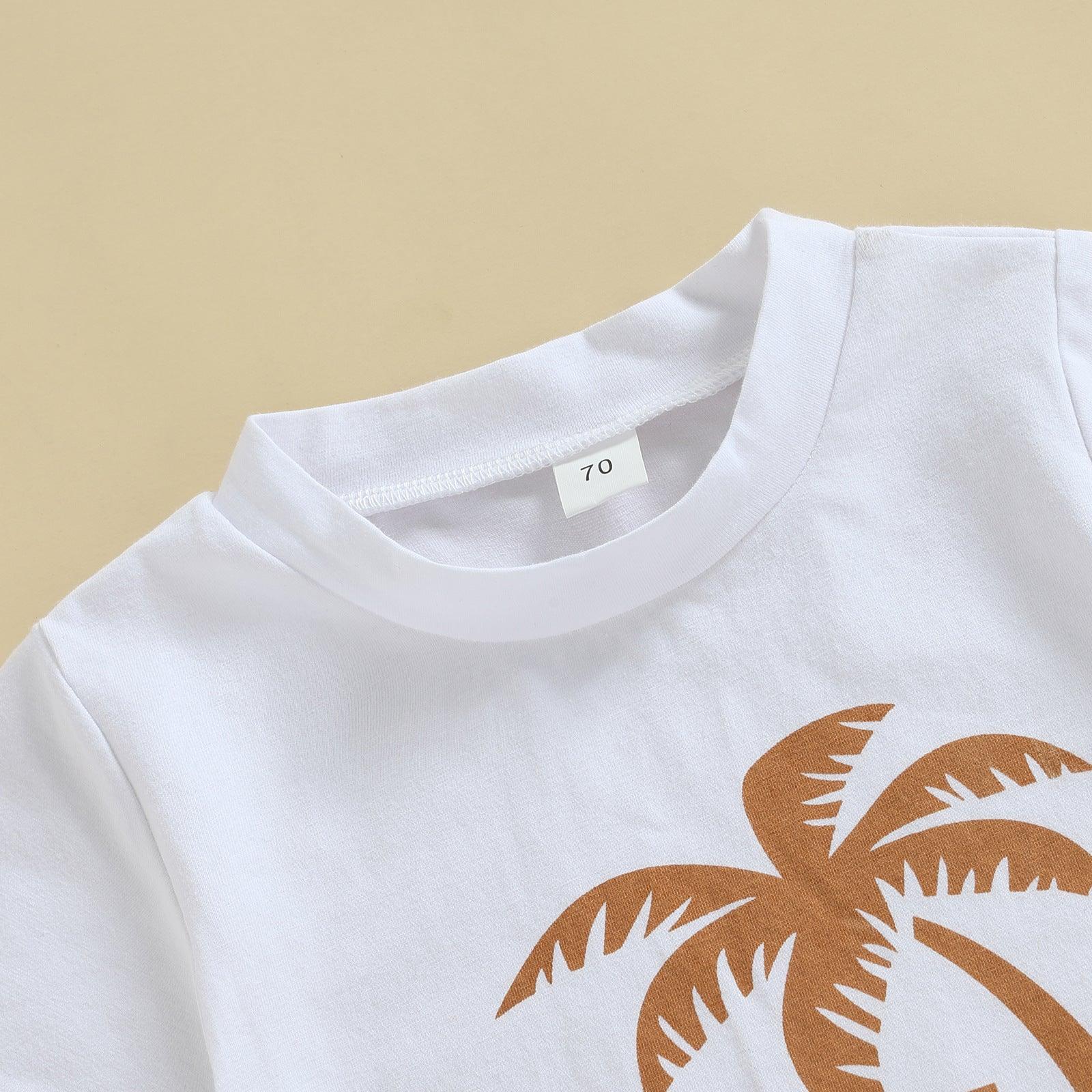 ☀️🌴 Little Sunshine: Baby Boys' Coconut Tee & Sun Shorts - Babyzy