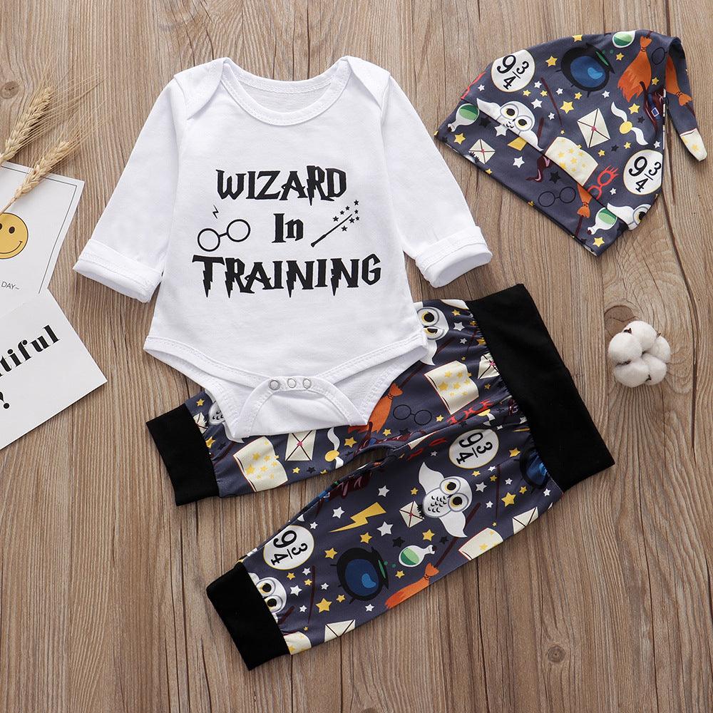 The Wizard Has Arrived – Magical 3-Piece Baby Outfit Set - Babyzy