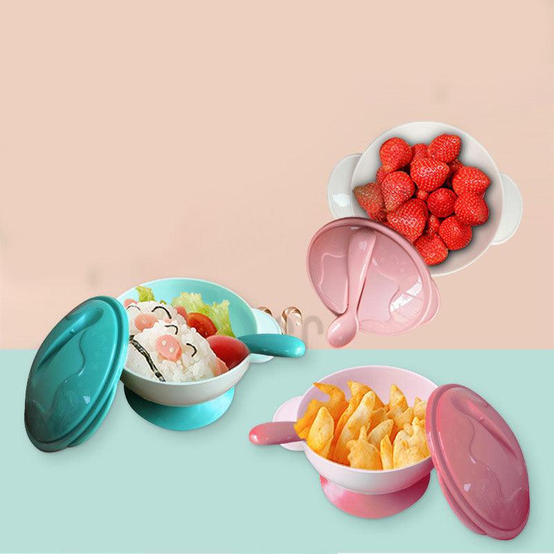 Baby Food Supplement Bowl, Children's Bowl, Newborn Tableware Set Suction - Babyzy