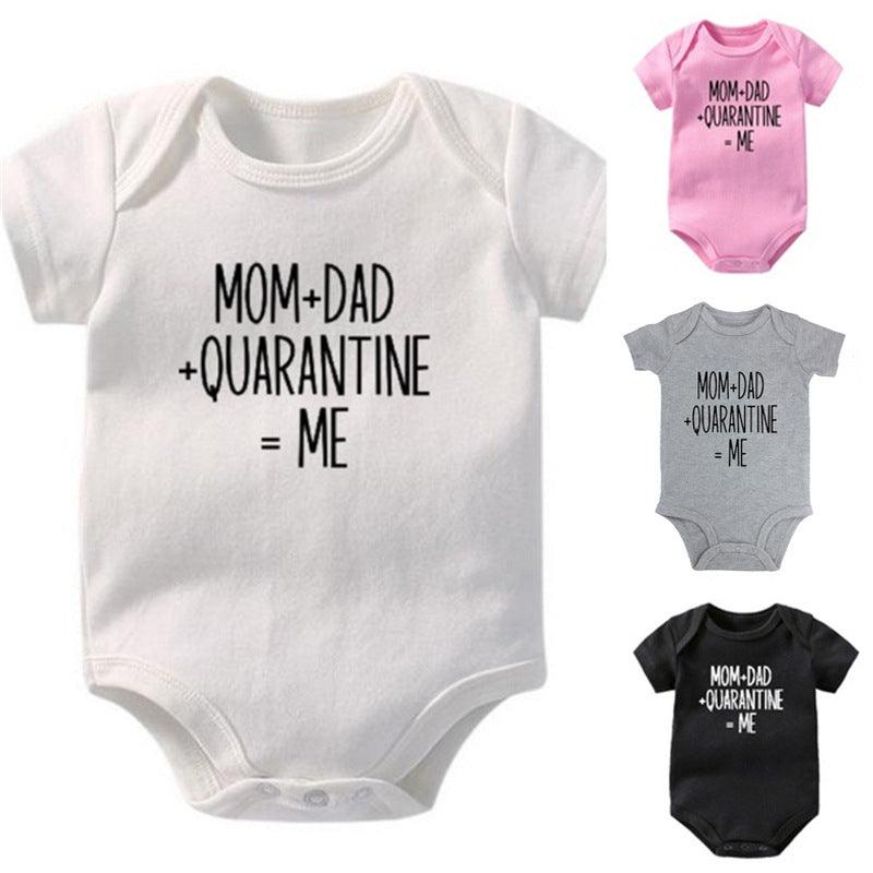 So Cute! Letter Print Newborn Romper - Perfect Day & Night! 🅰️💤 - Babyzy