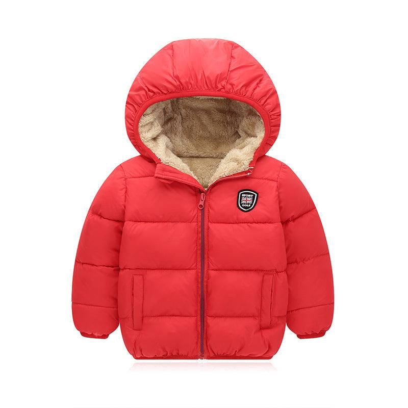 Children's hooded and down padded jacket - Babyzy