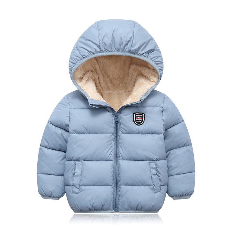 Children's hooded and down padded jacket - Babyzy