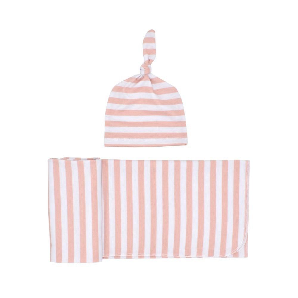 Soft Cotton Newborn Swaddle & Cap Set – Cozy Comfort for Baby's First Moments - Babyzy