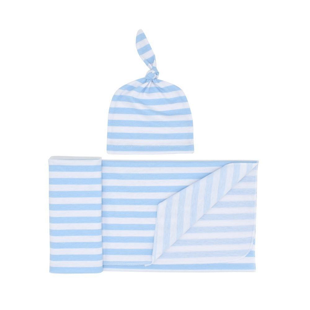 Soft Cotton Newborn Swaddle & Cap Set – Cozy Comfort for Baby's First Moments - Babyzy