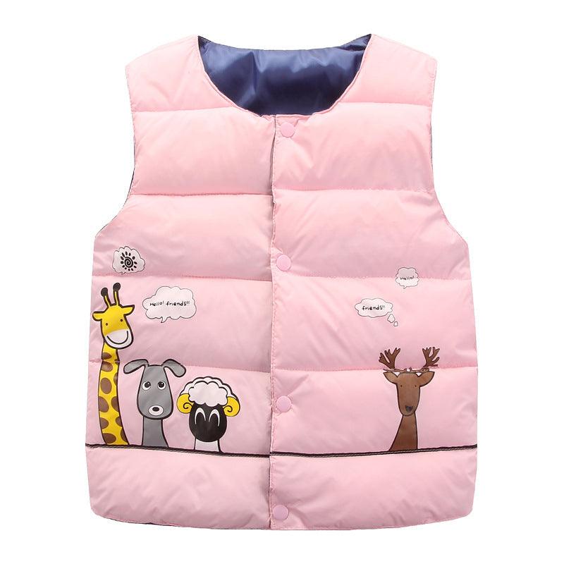 Children's hooded and down padded jacket - Babyzy