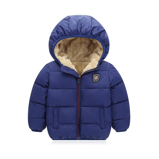 Children's hooded and down padded jacket - Babyzy